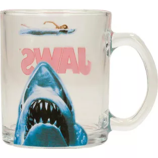 Jaws - Transparent Glass Mug - Movie Poster-SDTUNI22459