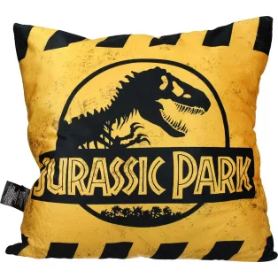 Jurassic Park - Pillow (45x45 cm) - Caution Logo-SDTUNI26246