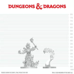 D&D Nolzur's Marvelous Miniatures: Flaming Skeleton & Flameskull-90916