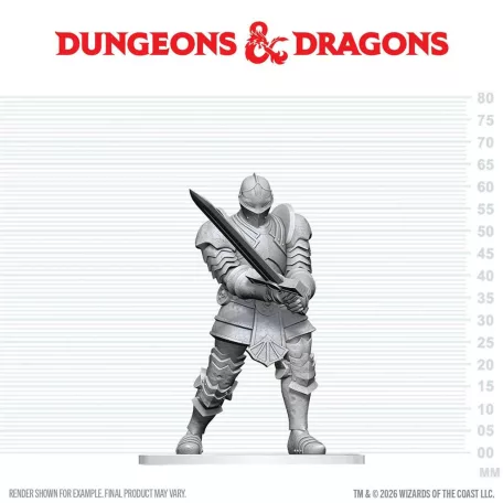 D&D Nolzur's Marvelous Miniatures: Red Knight Guardian Golem-90920