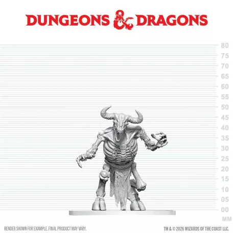 D&D Nolzur's Marvelous Miniatures: Minotaur Skeleton-90921