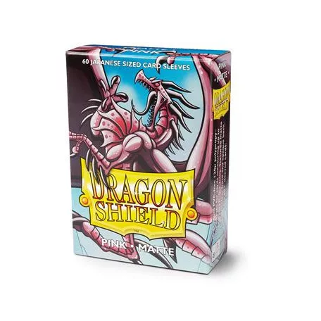 Dragon Shield Small Sleeves - Japanese Matte Pink (60 Sleeves)-AT-11112