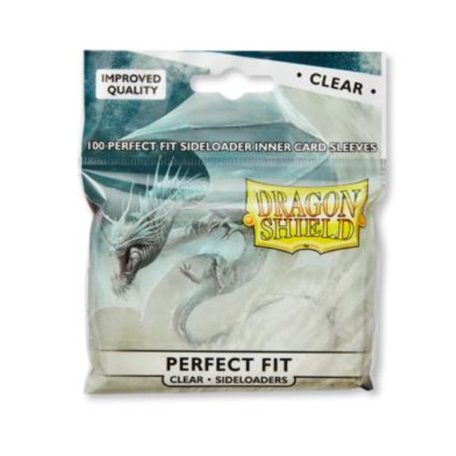 Dragon Shield Standard Perfect Fit Sideloading Sleeves - Clear/Clear (100 Sleeves)-AT-13101