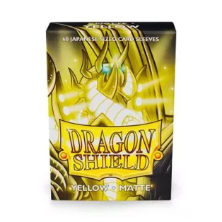 Dragon Shield Small Sleeves - Japanese Matte Yellow (60 Sleeves)-AT-11114