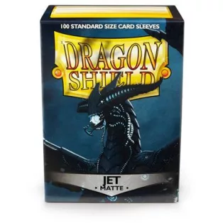 Dragon Shield Standard Sleeves - Matte Jet (100 Sleeves)-AT-11024