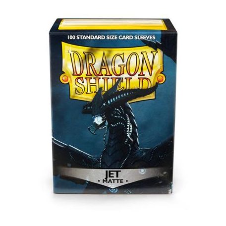 Dragon Shield Standard Sleeves - Matte Jet (100 Sleeves)-AT-11024