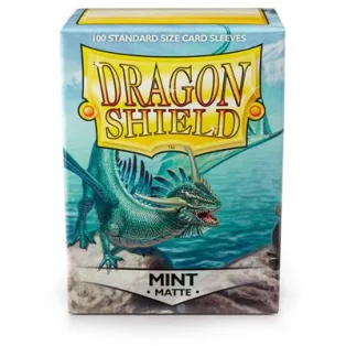 Dragon Shield Standard Sleeves - Matte Mint (100 Sleeves)-AT-11025