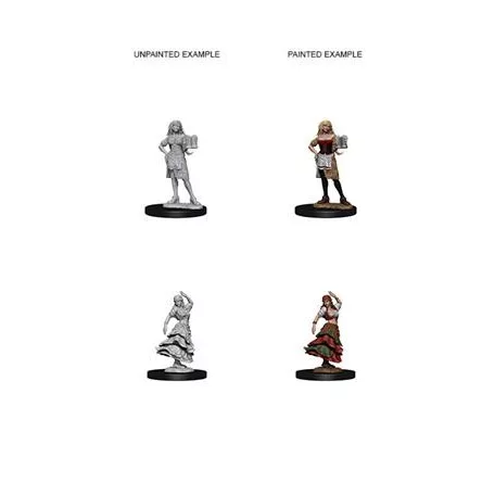 Pathfinder Deep Cuts Unpainted Miniatures - Bartender/Dancing Girl-WZK72588