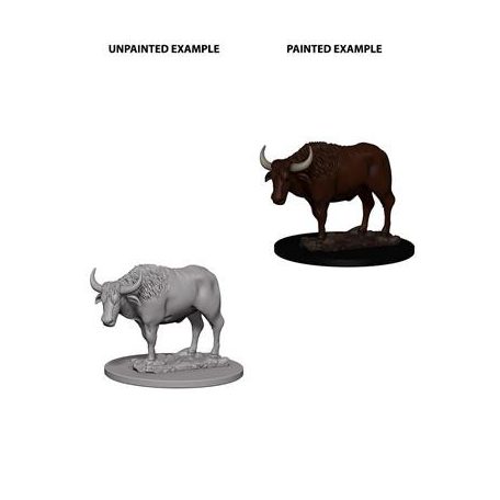 WizKids Deep Cuts Unpainted Miniatures - Oxen-WZK73099