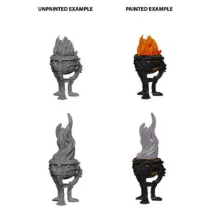 Wizkids Deep Cuts Unpainted Miniatures: Braziers-73034