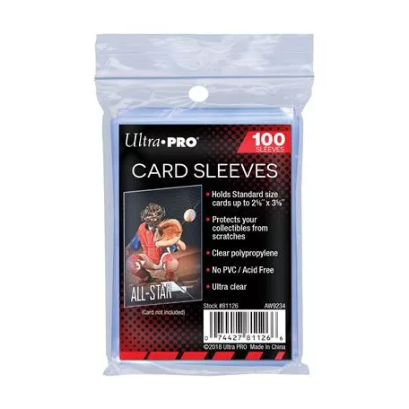UP - Standard Sleeves - Regular Soft Card (100 Sleeves)-81126