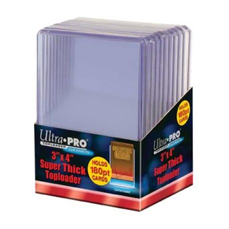 UP - Toploader - 3" x 4" Super Thick 180PT (10 pieces)-82328