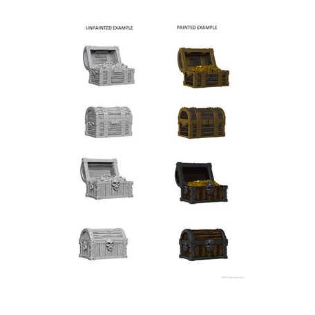 Wizkids Deep Cuts Unpainted Miniatures: Chests-72590