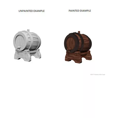 WizKids Deep Cuts Unpainted Miniatures - Keg Barrels-WZK72595