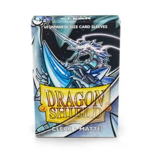 Dragon Shield Small Sleeves - Japanese Matte Clear (60 Sleeves)-AT-11101
