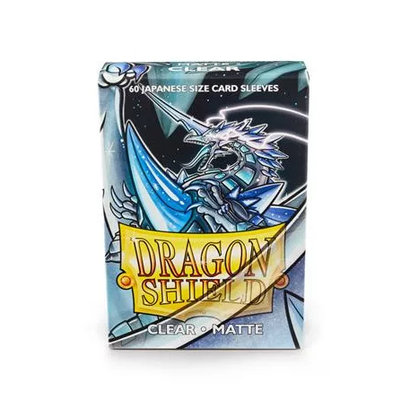 Dragon Shield Small Sleeves - Japanese Matte Clear (60 Sleeves)-AT-11101