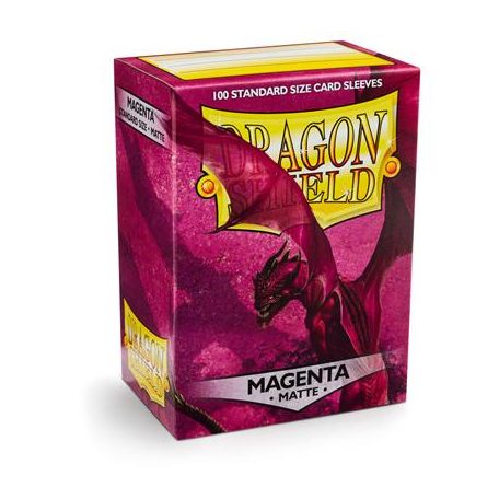 Dragon Shield Standard Sleeves - Matte Magenta (100 Sleeves)-AT-11026