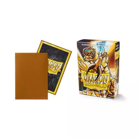 Dragon Shield Small Sleeves - Japanese Matte Gold (60 Sleeves)-AT-11106