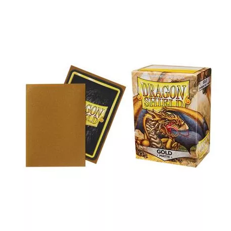Dragon Shield Standard Sleeves - Matte Gold (100 Sleeves)-AT-11006