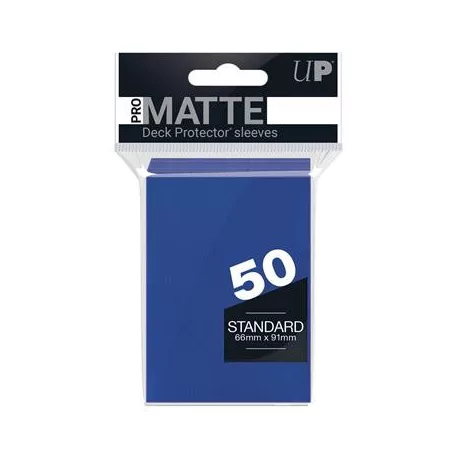 UP - Standard Sleeves - Pro-Matte - Non Glare - Blue (50 Sleeves)-82653