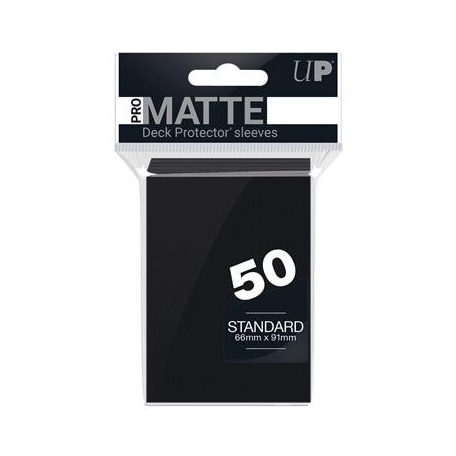 UP - Standard Sleeves - Pro-Matte - Non Glare - Black (50 Sleeves)-82728