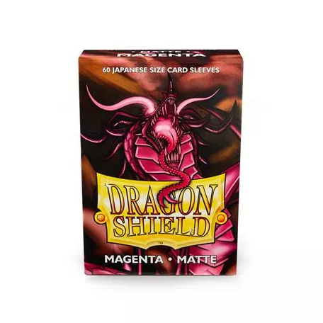 Dragon Shield Japanese Matte Sleeves - Magenta (60 Sleeves)-AT-11126