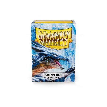 Dragon Shield Matte Sleeves - Sapphire (100 Sleeves)-AT-11028