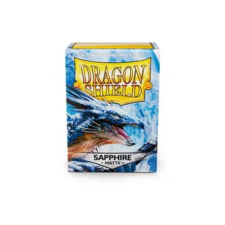 Dragon Shield Matte Sleeves - Sapphire (100 Sleeves)-AT-11028