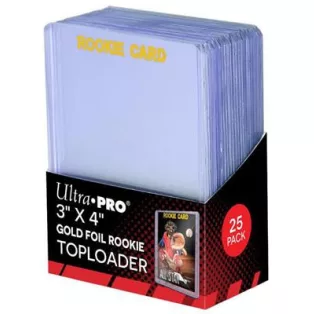 UP - Toploader - 3" x 4" Rookie Gold (25 pieces)-81180