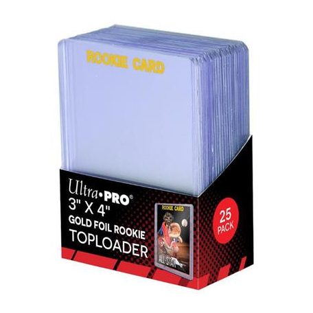 UP - Toploader - 3" x 4" Rookie Gold (25 pieces)-81180