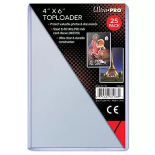 UP - 4" x 6" Toploader (25 Pieces)-81183