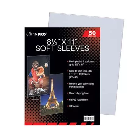 UP - 8-1/2" x 11" Soft Sleeves (50 Sleeves)-85568