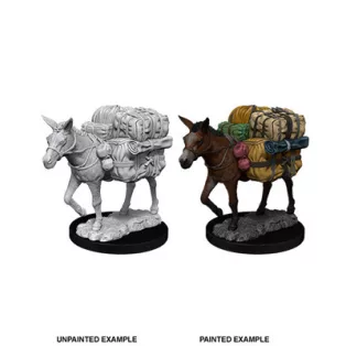 Wizkids Deep Cuts Unpainted Miniatures: Pack Mule-73552
