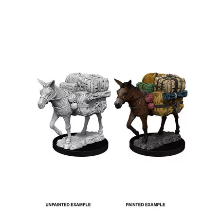 Wizkids Deep Cuts Unpainted Miniatures: Pack Mule-73552