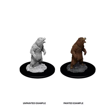 Wizkids Deep Cuts Unpainted Miniatures: Grizzly-73551