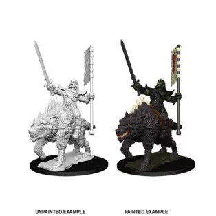 Pathfinder Battles Deep Cuts: Orc on Dire Wolf-73547