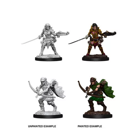 Pathfinder Battles Deep Cuts Unpainted Miniatures - Female Half-Elf Ranger-WZK73545