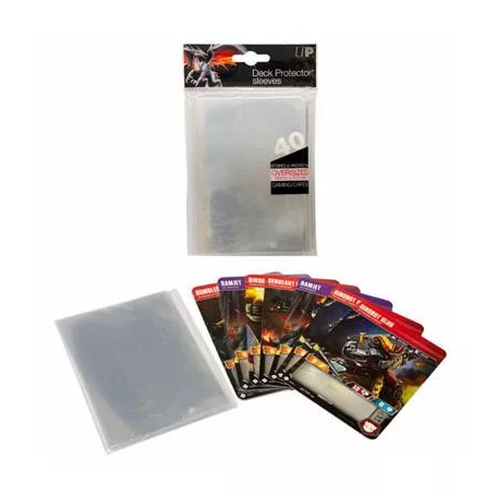 UP - Oversized Clear Top Loading Deck Protector Sleeves (40 Sleeves)-85787