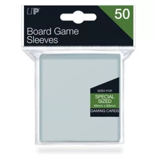 UP - Board Game Sleeves - Special Size 69x69mm (50 Sleeves)-82659