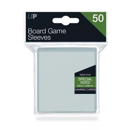 UP - Board Game Sleeves - Special Size 69x69mm (50 Sleeves)-82659