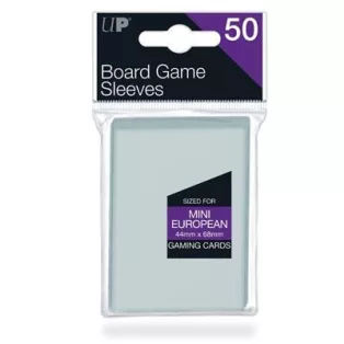 UP - Board Game Sleeves - Euro Mini Size 44x68mm (50 Sleeves)-82661