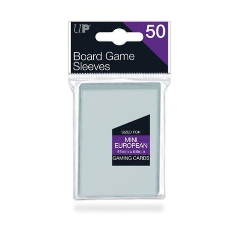 UP - Board Game Sleeves - Euro Mini Size 44x68mm (50 Sleeves)-82661