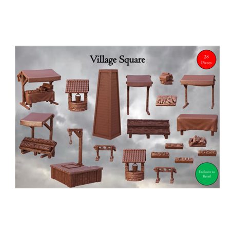 Terrain Crate - Village Square-MGTC130-10