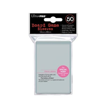 UP - Board Game Sleeves - Special Size 54x80mm (50 Sleeves)-82915