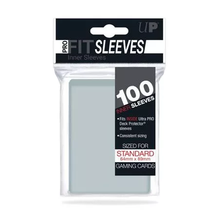 UP - Standard Sleeves - Pro-Fit Card Clear (100 Sleeves)-82712