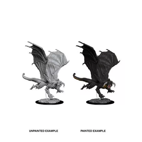 D&D Nolzur’s Marvelous Miniatures: Young Black Dragon-73682