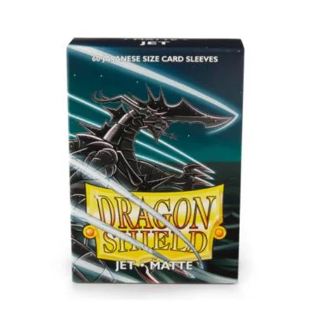 Dragon Shield Small Sleeves - Japanese Matte Jet (60 Sleeves)-AT-11124