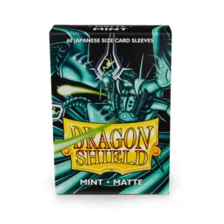 Dragon Shield Small Sleeves - Japanese Matte Mint (60 Sleeves)-AT-11125