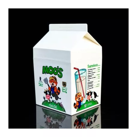 Seize the Bean: Milk Carton Deck Box (White)-StBMCDBw
