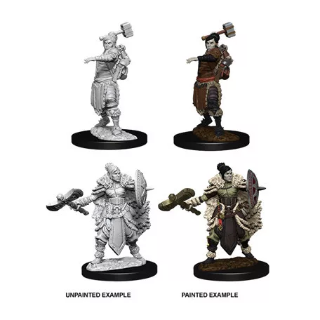 D&D Nolzur’s Marvelous Miniatures: Female Half-Orc Barbarian-73703